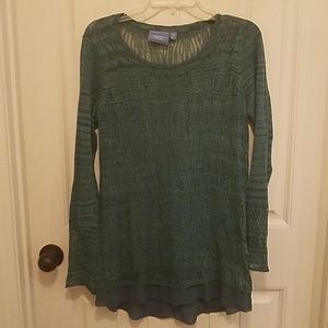 Simply Vera / High Low Knit Blouse - MED